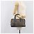 Borsa a mano LOEWE Americana 28 in camoscio grigio argento Auth 200243A Marrone - vista 25