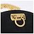 Borsa a tracolla Salvatore Ferragamo Gancini Chain Suede Black Gold Auth 197729 Nero D'oro - vista 17