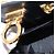 Borsa a tracolla Salvatore Ferragamo Gancini Chain Suede Black Gold Auth 197729 Nero D'oro - vista 20