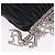 Borsa a tracolla Miu Miu Matelassé in pelle nera argento Auth ka5870SAM Nero - vista 15