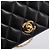 Borsa a catena CHANEL Matelasse Turn Lock in pelle d'agnello nera e oro CC Auth yk20823SAM Nero D'oro - vista 18
