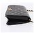 Borsa a catena CHANEL Matelasse Turn Lock in pelle d'agnello nera e oro CC Auth yk20823SAM Nero D'oro - vista 4