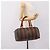 Pequin Borsa Boston FENDI in tela Pecan PVC Nero Marrone Auth 197655 - vista 24