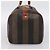 Pequin Borsa Boston FENDI in tela Pecan PVC Nero Marrone Auth 197655 - vista 3