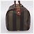 Pequin Borsa Boston FENDI in tela Pecan PVC Nero Marrone Auth 197655 - vista 4
