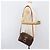 Céline Borsa a tracolla CELINE Macadam Canvas PVC Pelle Marrone Oro Auth 199592A D'oro - vista 23