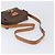 Céline Borsa a tracolla CELINE Macadam Canvas PVC Pelle Marrone Oro Auth 199592A D'oro - vista 7