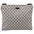 Bolsa de Ombro GUCCI GG Supreme PVC Couro Navy Silver 201446 Auth BA15286 Prata Azul marinho - vista 13