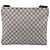 Bolsa de Ombro GUCCI GG Supreme PVC Couro Navy Silver 201446 Auth BA15286 Prata Azul marinho - vista 2