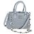 Borsa Miu Miu in pelle Nappa Crystal 2way Azzurro Argento Auth 196642M Blu chiaro
