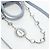 Borsa Miu Miu in pelle Nappa Crystal 2way Azzurro Argento Auth 196642M Blu chiaro - vista 17