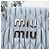 Borsa Miu Miu in pelle Nappa Crystal 2way Azzurro Argento Auth 196642M Blu chiaro - vista 26