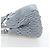 Borsa Miu Miu in pelle Nappa Crystal 2way Azzurro Argento Auth 196642M Blu chiaro - vista 4