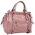 Borsa a mano Miu Miu in pelle 2way Rosa Argento Auth ki6786M