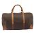 Céline Borsa Boston CELINE Macadam PVC Pelle Marrone Tono Oro Auth 196132 - vista 2