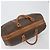 Céline Borsa Boston CELINE Macadam PVC Pelle Marrone Tono Oro Auth 196132 - vista 6