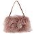 Borsa FENDI Selleria Mini Mamma Baguette Bag Wool Pink Silver 8BR185 Auth yk20834SAM Argento Rosa