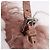 Borsa FENDI Selleria Mini Mamma Baguette Bag Wool Pink Silver 8BR185 Auth yk20834SAM Argento Rosa - vista 18