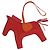 Hermès HERMES Rodeo Charm Leather Red Orange Auth 199067M Rosso Arancione
