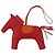 Hermès HERMES Rodeo Charm Leather Red Orange Auth 199067M Rosso Arancione - vista 13