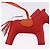Hermès HERMES Rodeo Charm Leather Red Orange Auth 199067M Rosso Arancione - vista 7