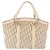 Borsa a mano Christian Dior Trotter Canvas Floral Ivory Silver Auth am12468 Argento Crudo - vista 2
