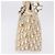 Borsa a mano Christian Dior Trotter Canvas Floral Ivory Silver Auth am12468 Argento Crudo - vista 3