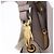 Bolso de hombro PRADA en cuero Taurillon Gris Oro 1BE066 Auth am12351SAM Castaño Dorado - vista 19