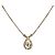 Collana Christian Dior metallo Gold Tone Auth 193470
