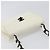Borsa a tracolla CHANEL Matelasse con catena in pelle d'agnello Bianco Nero CC Auth 199038 - vista 6