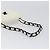 Borsa a tracolla CHANEL Matelasse con catena in pelle d'agnello Bianco Nero CC Auth 199038 - vista 7
