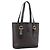 16 Céline Borsa Tote CELINE Macadam PVC Pelle Nero Tono Oro Auth BA15388