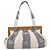 Borsa Tote CHANEL Canvas Grigio Gold CC Auth 196989V Marrone D'oro - vista 13