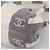Borsa Tote CHANEL Canvas Grigio Gold CC Auth 196989V Marrone D'oro - vista 15