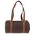 Céline Borsa a mano CELINE Macadam Canvas PVC Leather Brown Gold Auth 198260A Marrone D'oro - vista 2