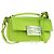 FENDI Custodia per telefono Mamma Baguette Pouch Satin Green Silver Auth 196659M Argento Verde