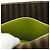 FENDI Custodia per telefono Mamma Baguette Pouch Satin Green Silver Auth 196659M Argento Verde - vista 12
