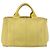 Borsa a mano PRADA Kanapa PM Canvas Yellow Gold Tone Auth BA15357 Giallo - vista 2