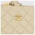 CHANEL Multi Case Matelasse Pouch Leather Ivory Gold CC Auth 199133 D'oro Crudo - vista 17