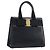 Borsa Salvatore Ferragamo Vala in pelle nera e oro Auth 197630 Nero D'oro
