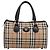 Borsa Boston Burberrys Nova Check Canvas Beige Gold Auth 200948 D'oro - vista 13