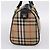 Borsa Boston Burberrys Nova Check Canvas Beige Gold Auth 200948 D'oro - vista 3