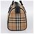 Borsa Boston Burberrys Nova Check Canvas Beige Gold Auth 200948 D'oro - vista 4