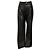 Pantalones Courreges de piel sintética charolada plisada negra Negro