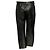 Pantalones Courreges de piel sintética charolada plisada negra Negro - vista 3