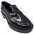 Mocassini / Loafers Chanel Neri 2024 CC Logo Heart in Vitello Lucido Classico Nero