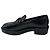 Mocassini / Loafers Chanel Neri 2024 CC Logo Heart in Vitello Lucido Classico Nero - vista 3