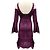 Herve Leger Bordeaux Combo Kamryn Cold Shoulder Cocktailkleid aus elastischem Pointelle-Strick - Ansicht 3