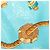 Pañuelo de seda Hermès Bouteilles a La Mer Azul 90 Scarves - vista 6