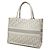 Dior Medium Book Tote aus bestickter Oblique Canvas Grau - Ansicht 2
